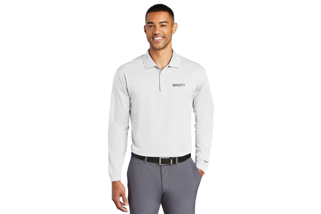 Brivity | Nike Mens Long Sleeve Polo