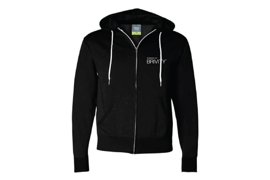 Brivity | Zip front hoodie