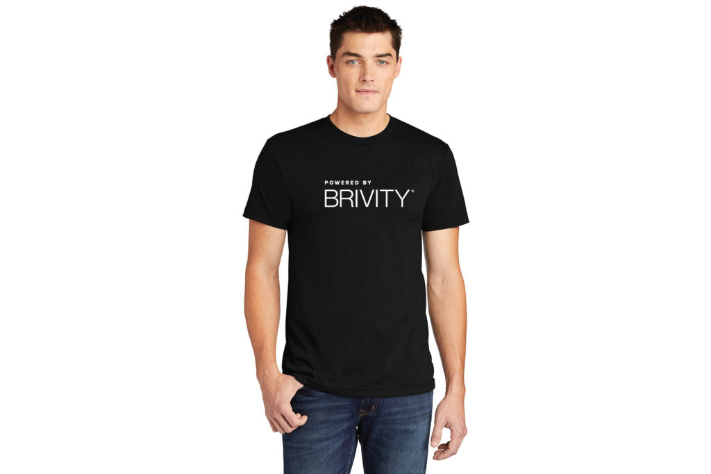 Powered by Brivity | Ultra-Soft Poly/Cotton T-Shirt