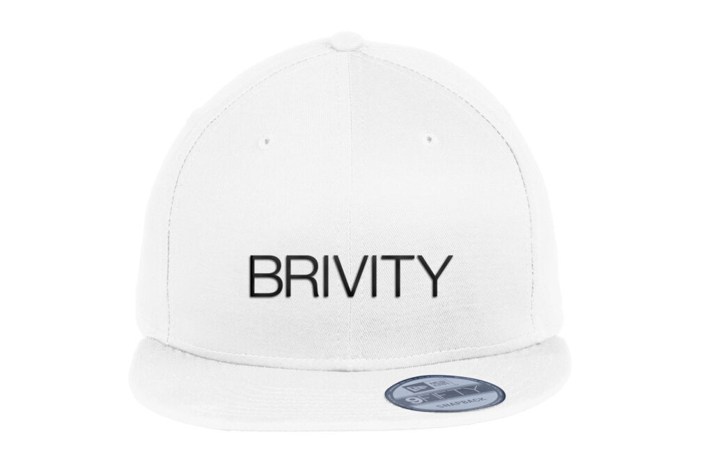 Brivity | WHITE New Era® - Flat Bill Snapback Cap