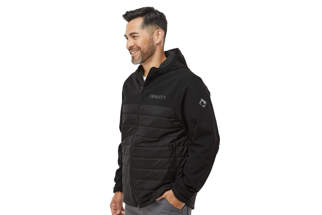 Brivity | DRI DUCK - Men's Pinnacle Soft Shell Puffer Jacket - Embroidered