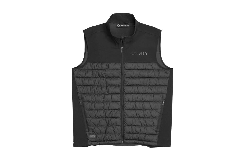 Brivity | DRI DUCK - Summit Soft Shell Puffer Vest- Unisex - Embroidered