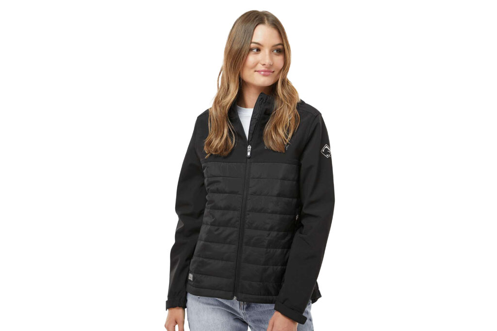 Brivity | DRI DUCK - Women's Vista Soft Shell Puffer Embroidered