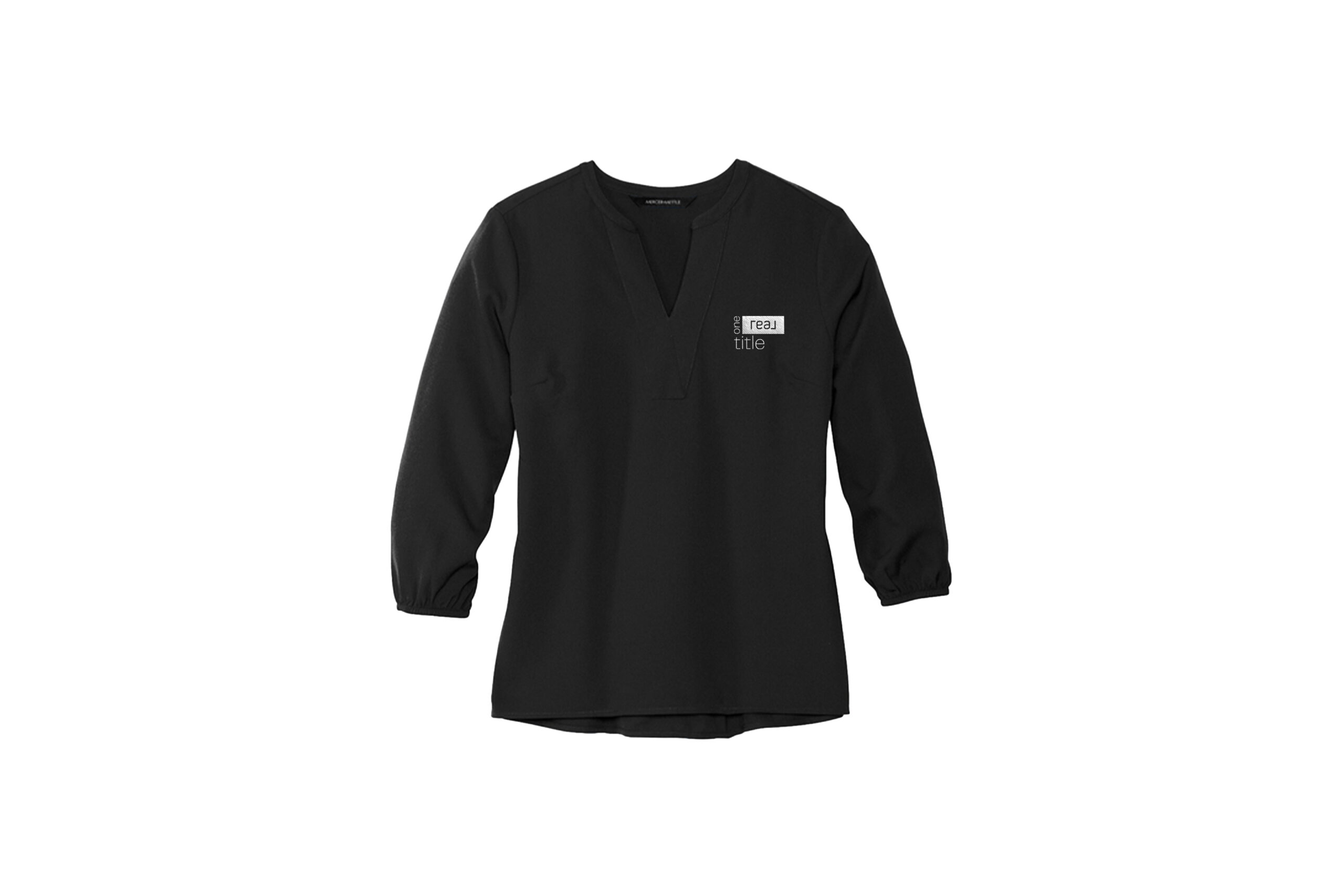One Real Title | Mercer+Mettle® Women's Stretch Crepe Long Sleeve Camp Blouse - Image 3